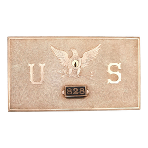 Yale & Towne Vintage Bronze u.s. Post Office Box Door