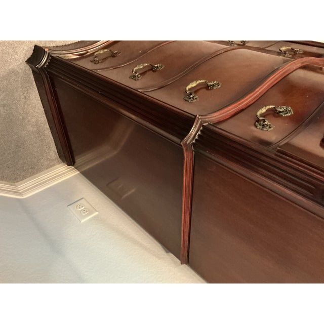 This chest has the orignal brass hardware. This set of White House bedroom suite Has belonged to my family for 80 years.