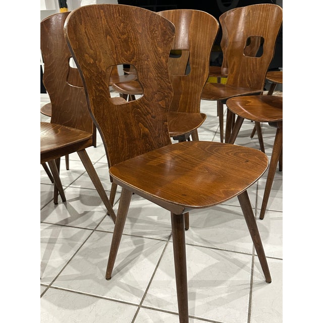 Vintage Bistro Dining Chairs from Baumann, 1970s, Set of 8 For Sale - Image 6 of 18