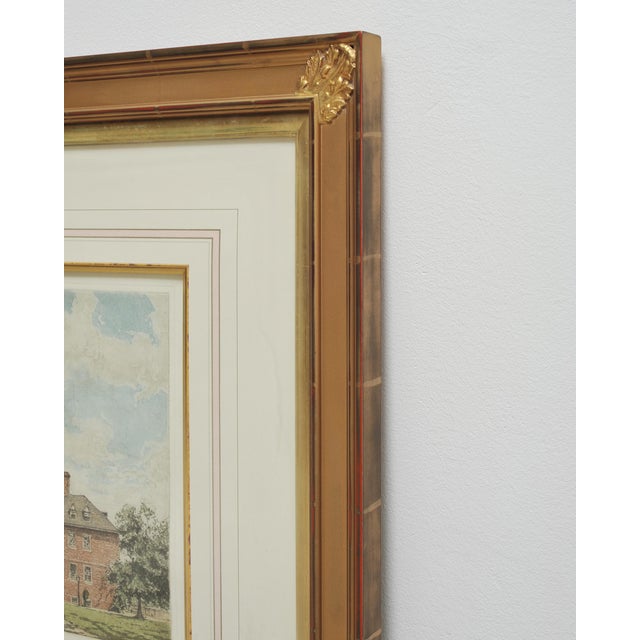 Set of 3 Josef Eidenberger Williamsburg Architectural Etchings 1977 For Sale - Image 11 of 18