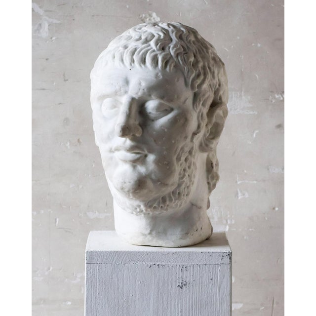 White Antique Marble Bust of the Emperor Nero, 1800s For Sale - Image 8 of 8