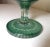 1920s Antique Handmade Cut to Clear Green Crystal Centerpiece Compote Candy Dish Bowl For Sale - Image 5 of 12
