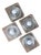 Ice Cube Glass Wall Lights, 1970, Set of 4 For Sale