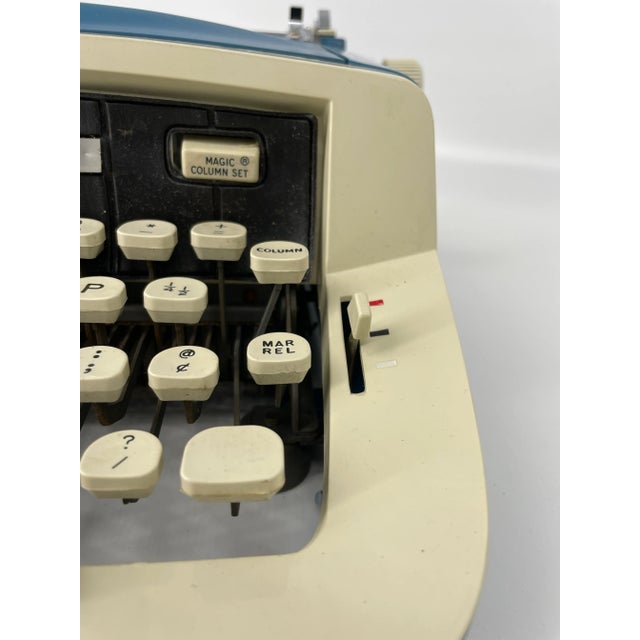 Vintage Blue Royal Precision Portable Typewriter With Case For Sale - Image 10 of 12