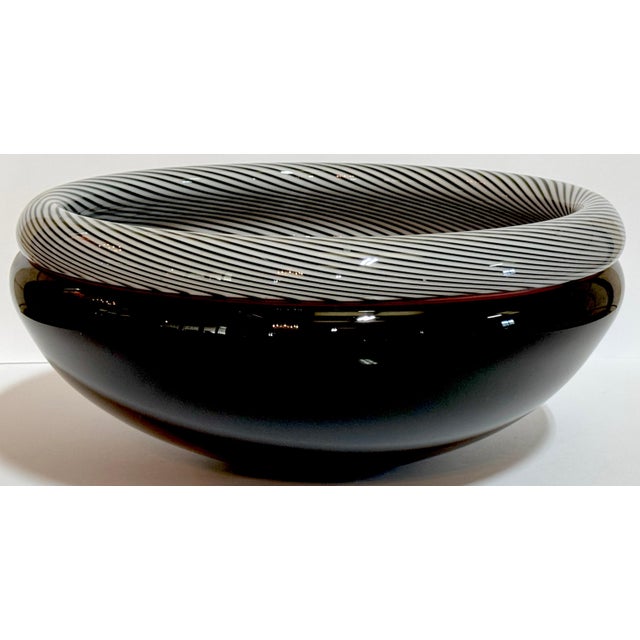 Lino Tagliapietra Zanfirico Bowl, Signed , #25/100, 1986 For Sale - Image 4 of 11