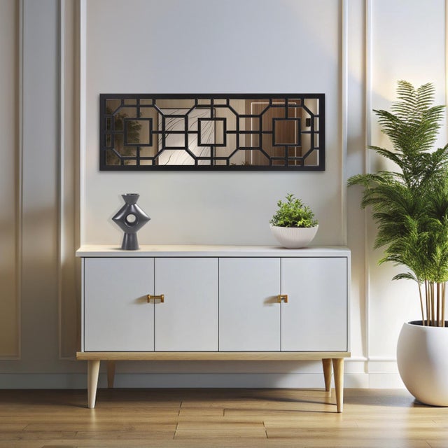 Aldrich Mirror- Black For Sale - Image 9 of 10