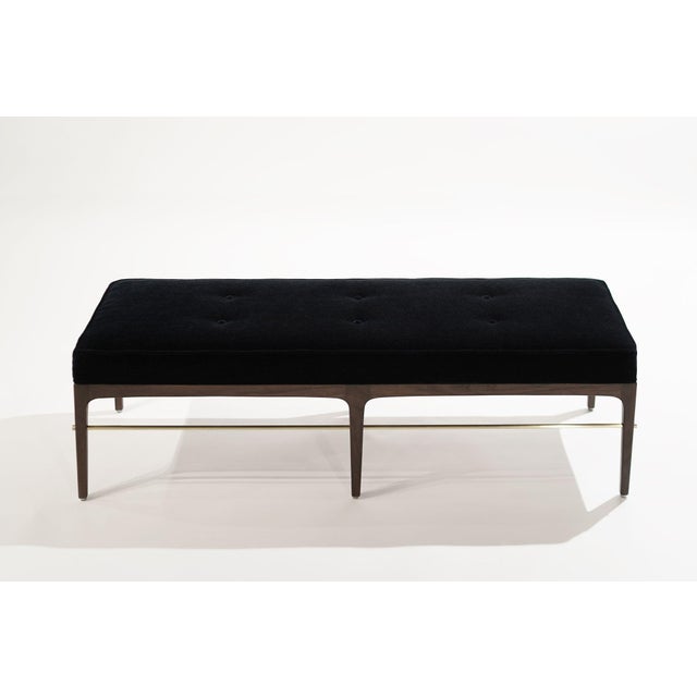 Mid-Century Modern Linear Bench in Dark Wanut Series 60 by Stamford Modern For Sale - Image 3 of 18