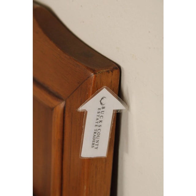 Wood Mid-Century Modern Pair of Walnut Pier Mirrors For Sale - Image 7 of 12