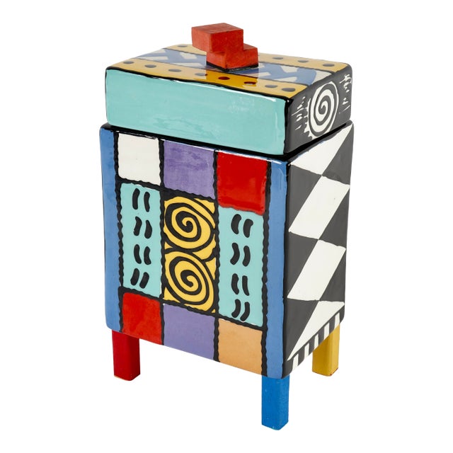 D. Goke 1992 Pandemonium Key West Ceramic Box For Sale