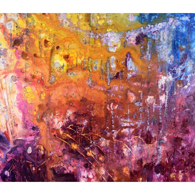 "Magnetic Personality" Abstract Composition in Acrylic on Canvas by Charles David Francis For Sale - Image 4 of 9