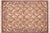 Ivory Shabby Chic Trellis 1990's Pak-Persian Ivory/Pink Wool Rug - 6'3'' X 9'1'' For Sale - Image 8 of 9