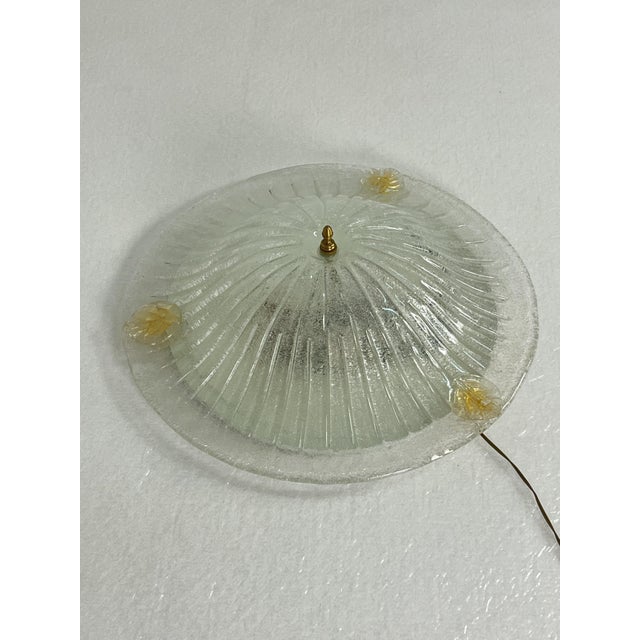 Large Venetian 3-Light Murano Glass Ceiling Light, 1980s For Sale - Image 13 of 13