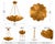Not Yet Made - Made To Order Solid Brass Lotus Pendant Light With Sculptural Layered Petals and Elegant Chain Suspension For Sale - Image 5 of 7
