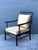Mid-Century Modern Vintage Vanguard Carved Bamboo Lounge Chair For Sale - Image 3 of 12