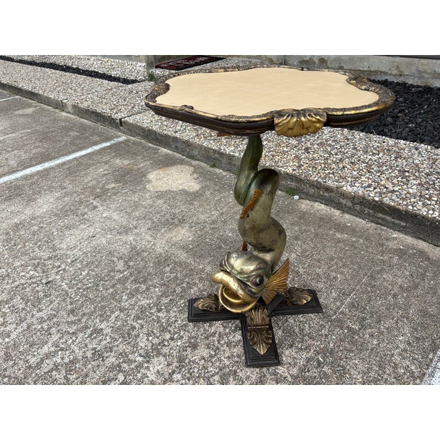 Wood 19th Century Venetian Giltwood Grotto Table For Sale - Image 7 of 14