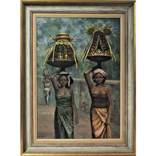 Ga Kadir, Untitled, Two Women, Circa 1950 For Sale