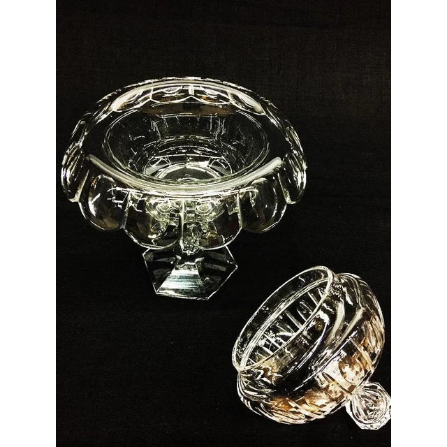 19th Century English Crystal Lidded Coupe For Sale - Image 4 of 5
