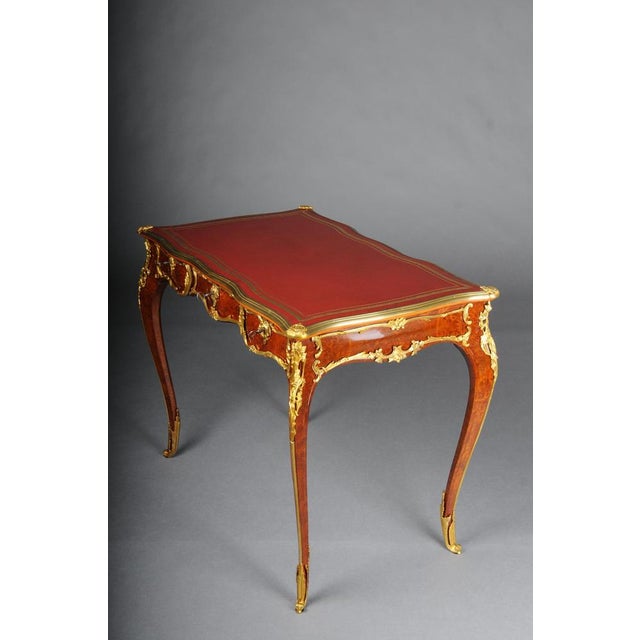 Gold Vintage Louis XV Style Desk For Sale - Image 8 of 18