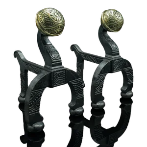 1880s Antique Victorian English Decorative Firedogs