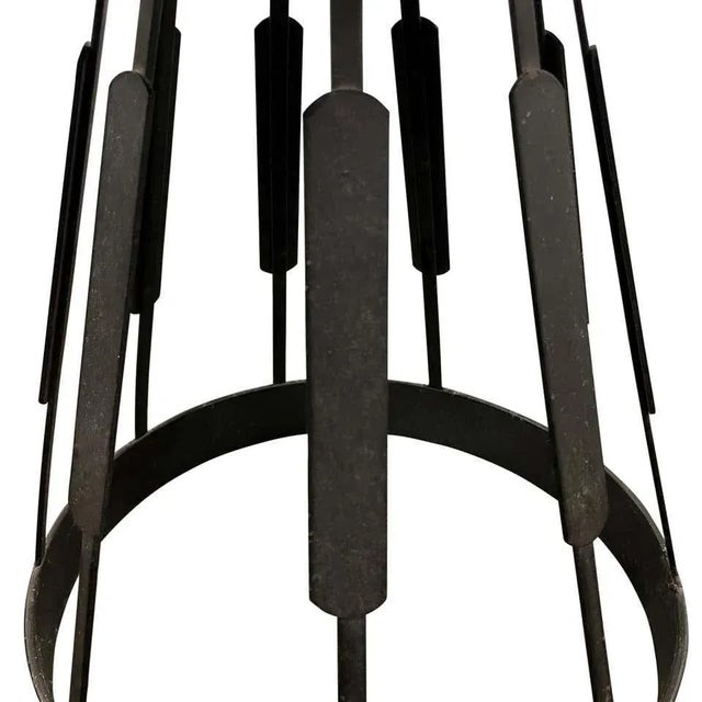 Modern Mushroom Leather Upholstered Stool For Sale In Chicago - Image 6 of 7