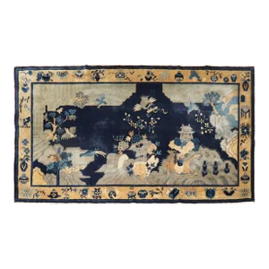 Antique Chinese Landscape Peking Rug, 3'9'' X 7'