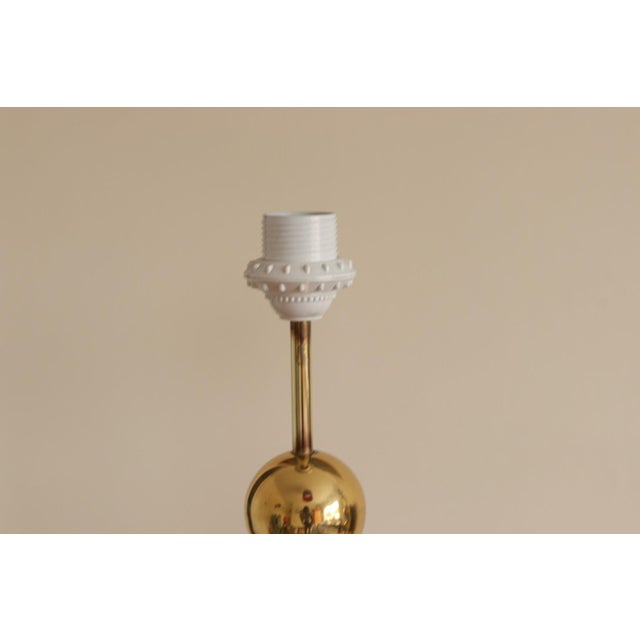 Brass Bobbin Table Lamp, 1970s, Set of 2 For Sale - Image 4 of 18