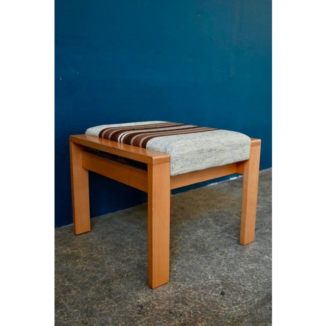 Boho Chic Vintage Scandinavian Style Step Stool For Sale - Image 3 of 16