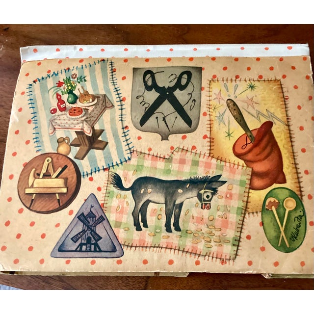 Blue Antique Children’s Pop-Up Book “Table Lay Yourself” For Sale - Image 8 of 10