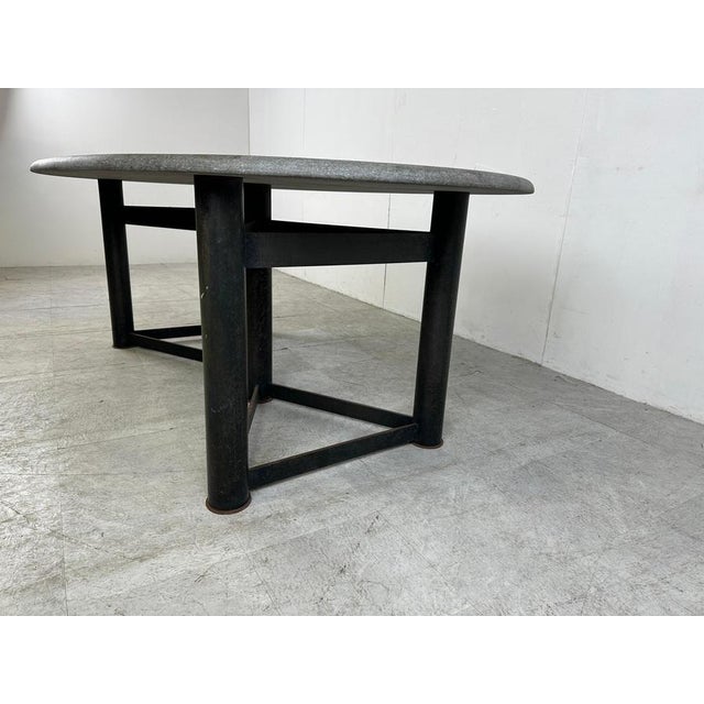 1970s Oval Dining Table by Jan Vlug, 1970s For Sale - Image 5 of 12