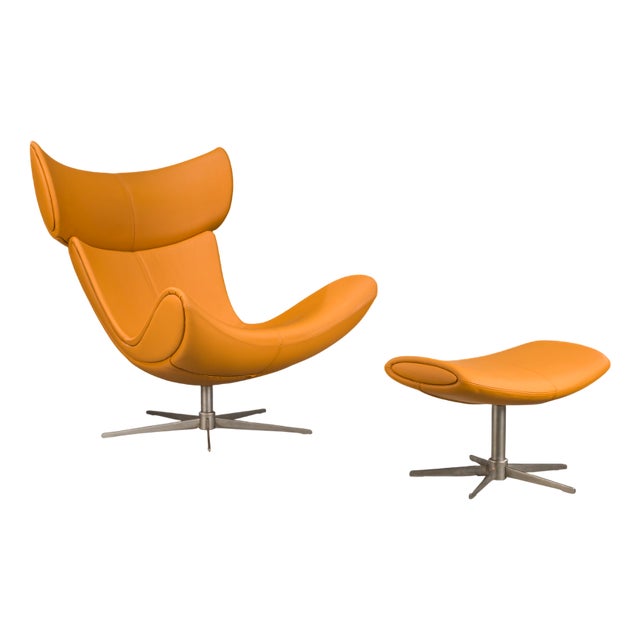 Set of Imola Lounge Chair and Ottoman attributed to Henrik Pedersen for BoConcept, 2000s For Sale