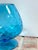 Mid 20th Century Mid 20th Century Italian Empoli Optic Blue Glass Vase For Sale - Image 5 of 6