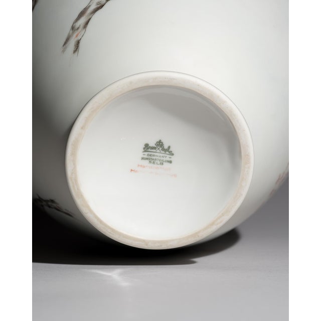 Silky Glazed Hand-Painted Vases by Fritz von Stockmayer for Rosenthal, 1940s, Set of 2 For Sale - Image 14 of 18