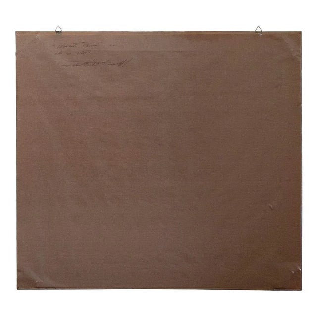 Roberto De Francisci, Farmers, Oil Painting, 2011 For Sale - Image 3 of 4