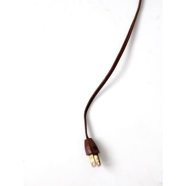 Vintage Faux Bois Floor Lamp With Hand Painted Pinecone Shade For Sale - Image 14 of 18