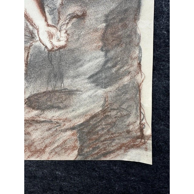 After Pablo Picasso, Woman at the Fountain, 1921, Chalk on Paper For Sale - Image 6 of 13