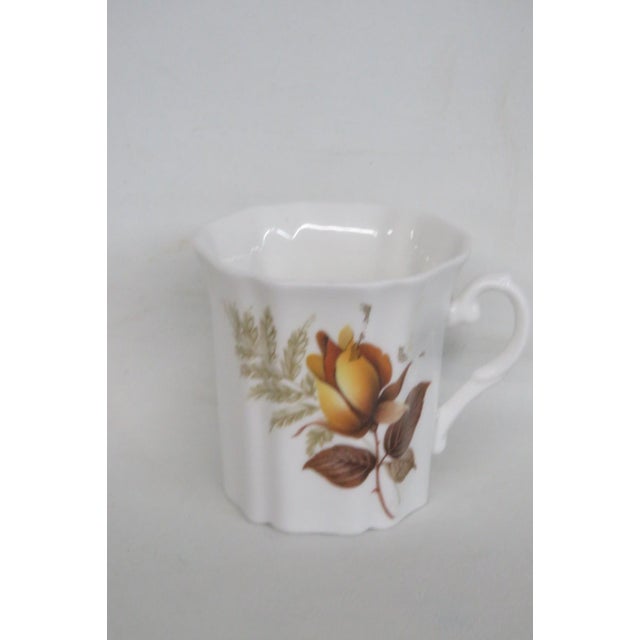 Royal Grafton Fine Bone China Yellow Rose Tea Coffee Cup Made in England 4808b For Sale - Image 9 of 12