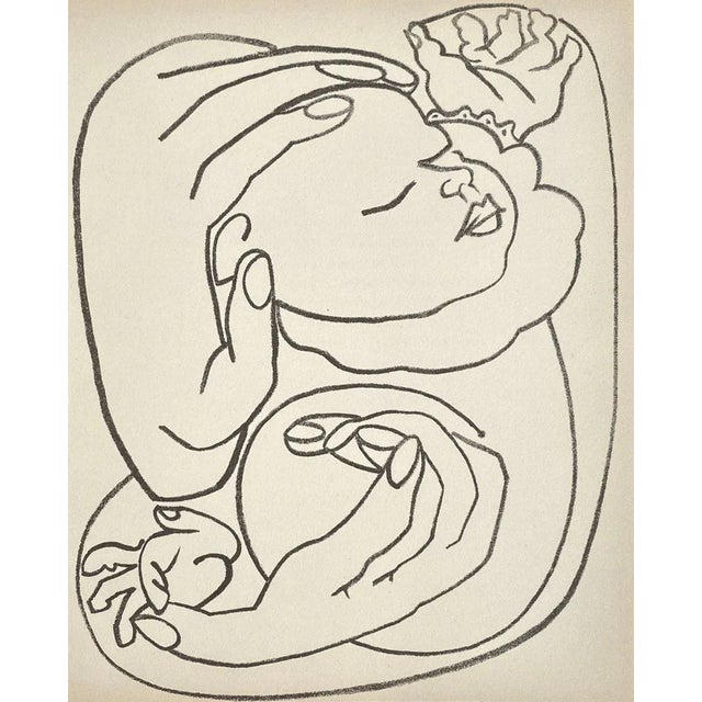 Françoise GILOT PAGES D'AMOUR 11 1951 lithograph on Marais vellum paper unsigned and not numbered 11.0 x 8.7 in published...