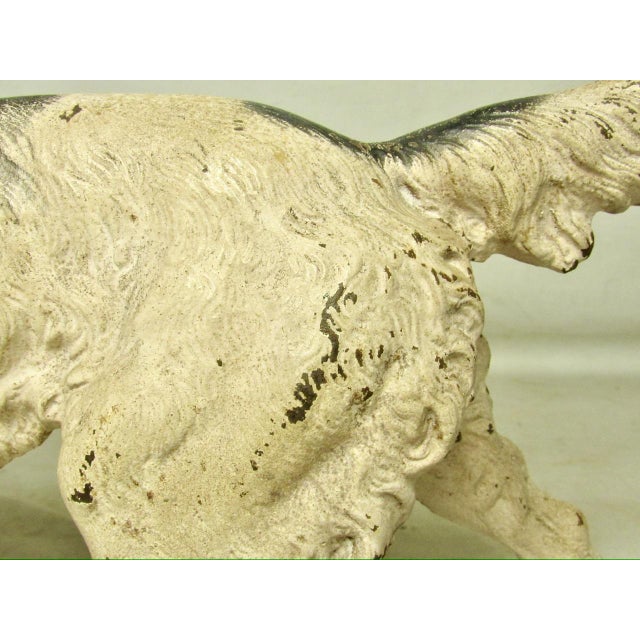 Vintage Hubley Cast Iron English Setter or Pointer Dog Doorstop For Sale - Image 9 of 17