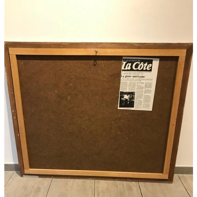 Jean Krillé, Winter Landscape No. 15, Oil on Wood, 1984 For Sale - Image 6 of 7