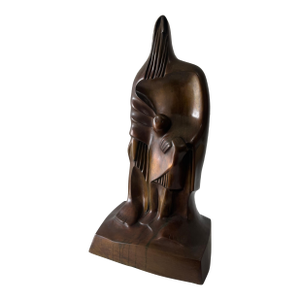 Dani Daniel Kafri, Large Dani Kafri Israeli Modernist Judaica Birkat Kohanim Bronze Sculpture