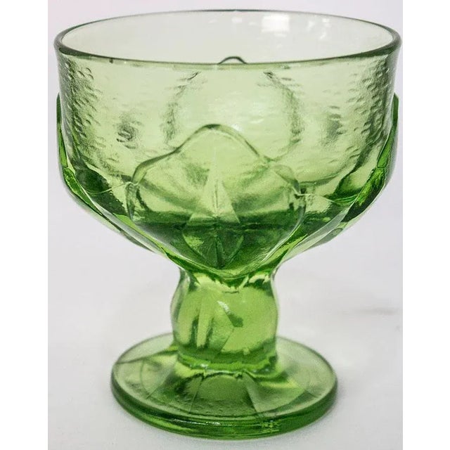 1960s 1960s Mid Century Modern Cabaret Green Glasses by Franciscan - Set of 8 For Sale - Image 5 of 7