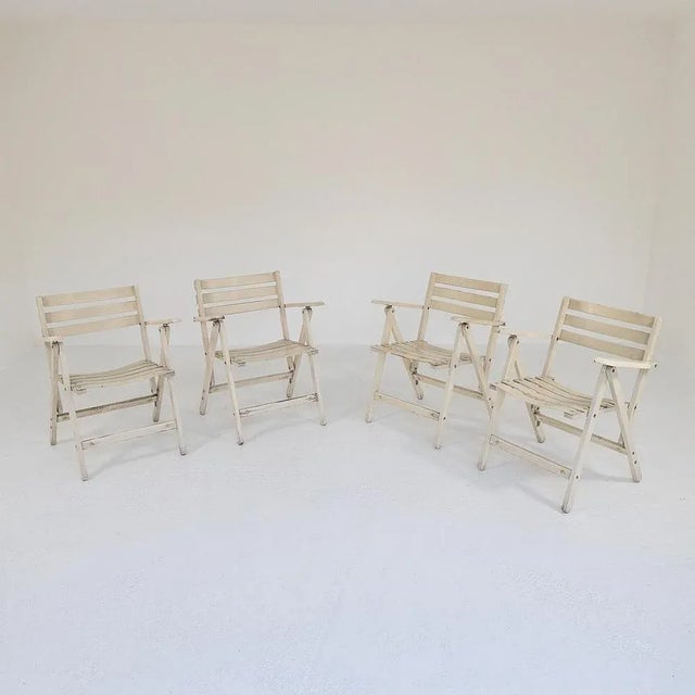 Fratelli Reguitti Folding Chairs by Fratelli Reguitti, 1960s, Set of 4 For Sale - Image 4 of 11