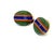 Mid-Century Modern Vintage Tiffany & Co. X Ralph Lauren 18k Gold Striped Inlaid Stone Cufflinks, A Pair For Sale - Image 3 of 10