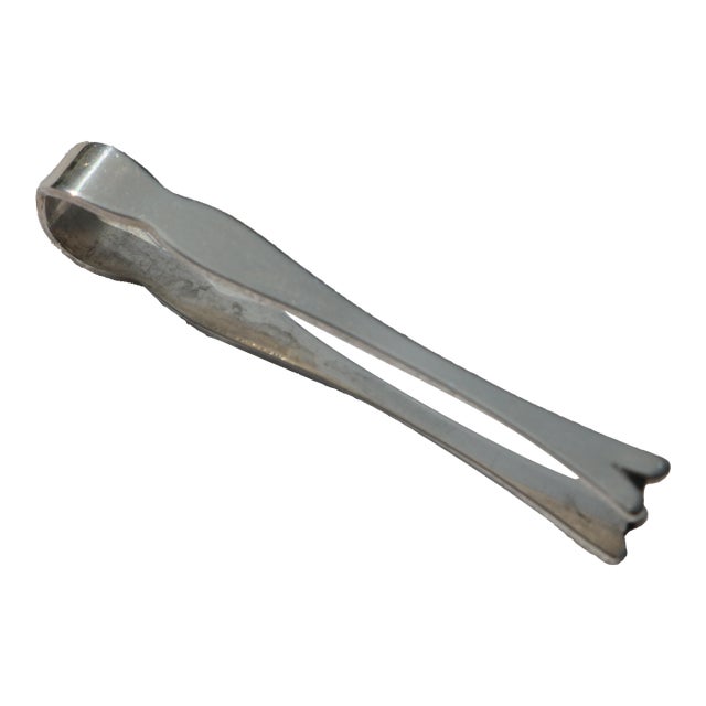 Mid 20th Century Sterling Silver Sugar Cube Tongs by Web Silver Company For Sale