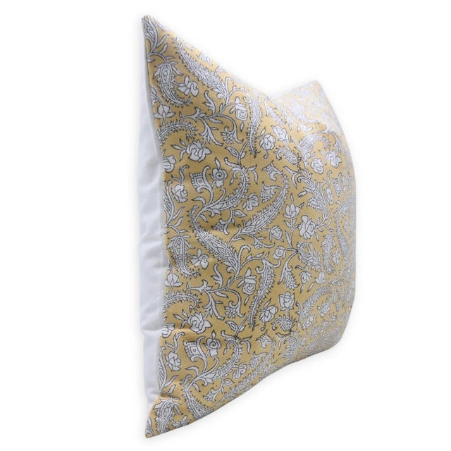 Elevate your space with this block print handmade cushion cover, thoughtfully crafted on thick white cotton. The natural...