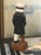 Nautical Vintage Arts & Crafts Carved Sea Captain With Pipe For Sale - Image 3 of 6
