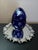 Rustic European 1980s Exquisite Godinger Cobalt Blue Crystal Egg Trinket Holder From Hungary For Sale - Image 3 of 7