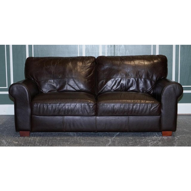 Vintage Brown 3-Seater Sofa For Sale - Image 4 of 13