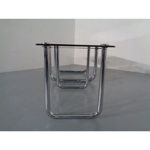 Italian Chrome & Smoked Glass Side Tables, 1970s, Set of 2 For Sale - Image 10 of 18