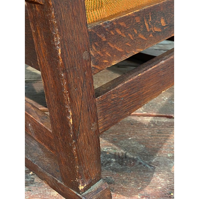 Taylor Chair Co. American Oak Arts and Crafts Rocking Chair For Sale - Image 9 of 15